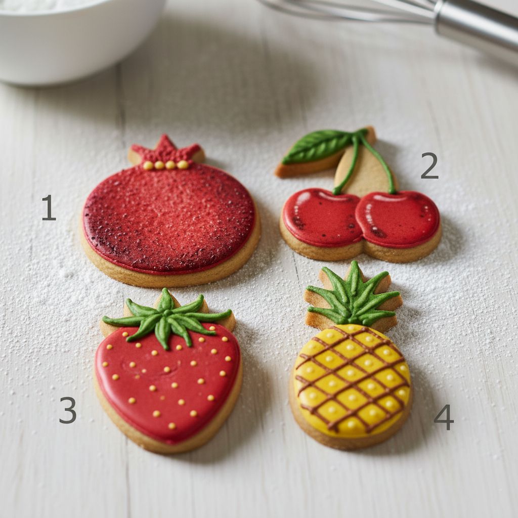 Vykrajovátka Granátové jablko, Třešeň, Jahoda, Ananas - Obrázek 2